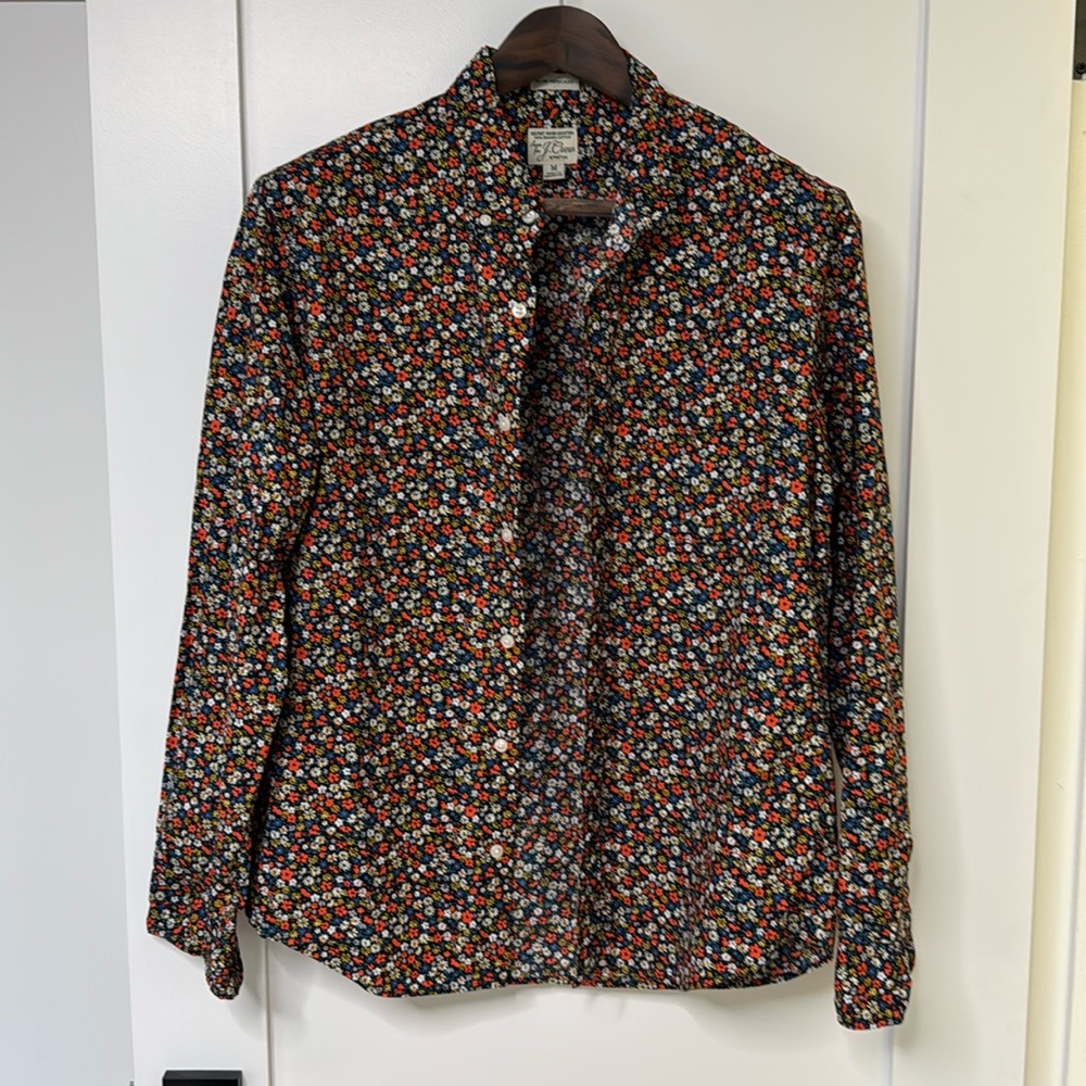 J. Crew Stretch Slim Fit Untucked Button Down Size M